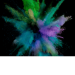 Explosive rainbow fan group