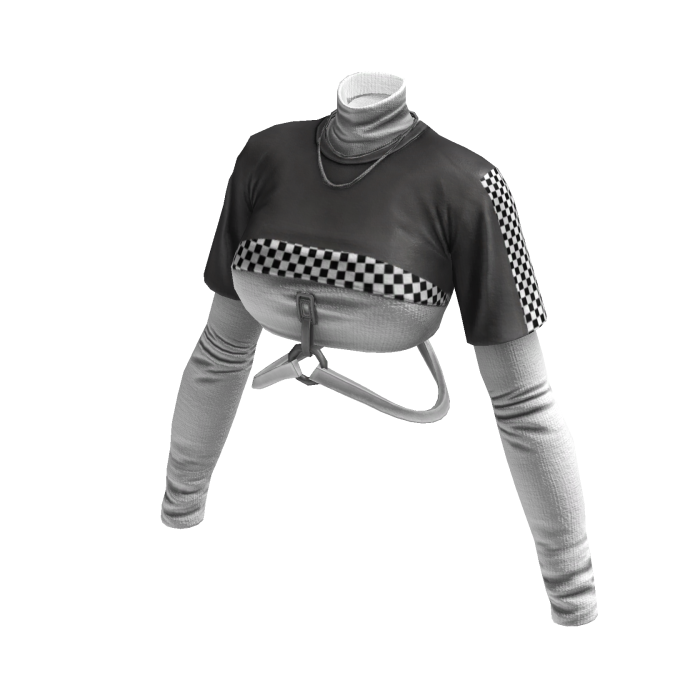 Red Rider Harajuku Shirt (Grey White) 