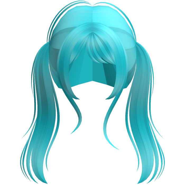 Long Cutecore Dolly Pigtails (Cyan)