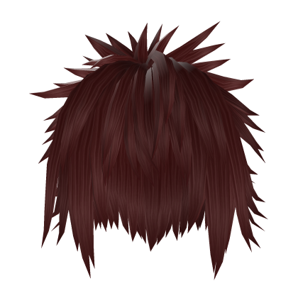 Shaggy Spiky Emo Red Hair Roblox item