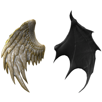 Divine Angel&Devil Duality Wings (Gold&Black) Roblox item