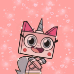 Unikitty med hjärta