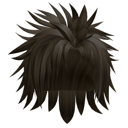 spikey emo punk hair brown Roblox item