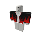 Gradient red flame shirt