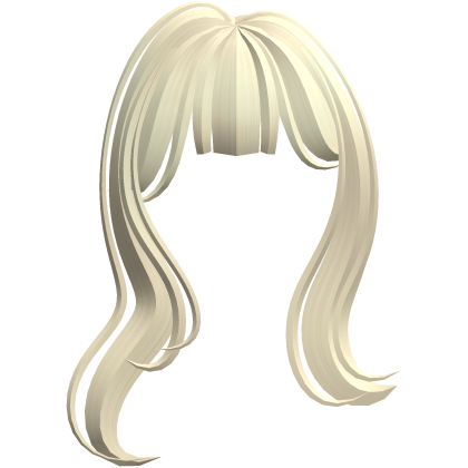 Kawaii Coconut Beach Swoopy Bangs (Pastel Blonde) Roblox item