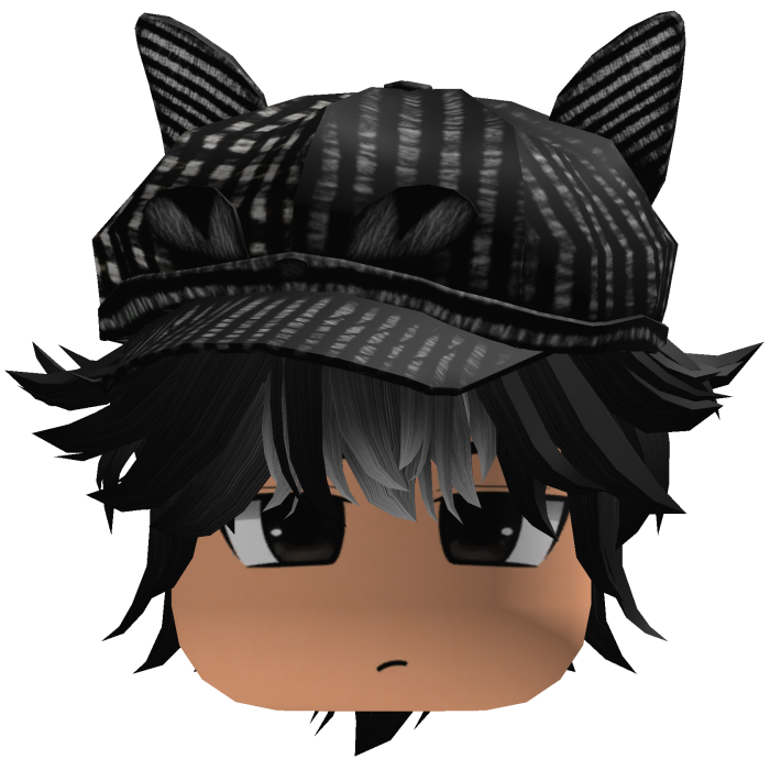 Messy Fluffy Emo Y2K Boy Hair VKAI black gray CAT