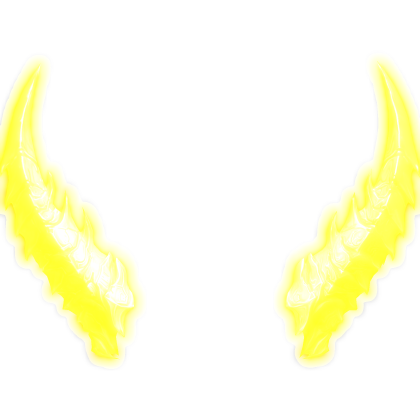 Glowing Gold Demon Horns (Emissive)