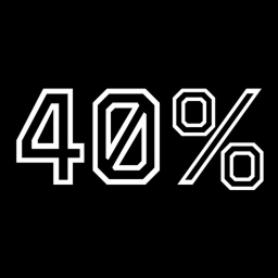 40%