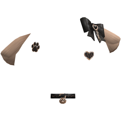 Blonde Gothic Y2k Ear Paw Furry Accessories
