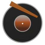 Orange Gradient Vinyl Record