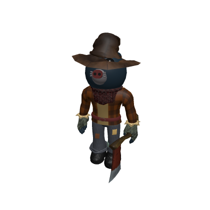 Unmasked Scarecrow Piggy