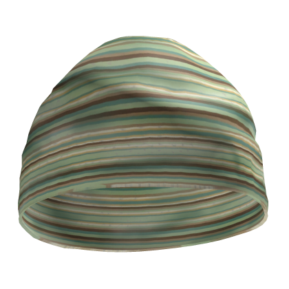 Striped Green Mori Kei Shouju Beanie Roblox item