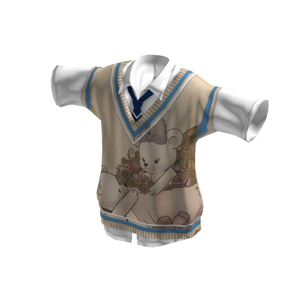 Aesthetic Bear Polo Sweater thumbnail