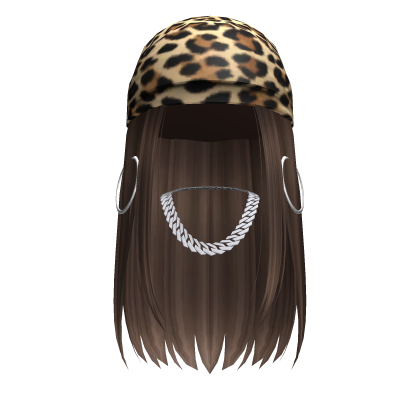 cheetah print brown hair