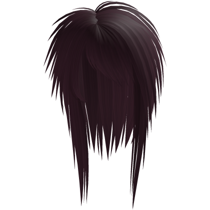 messy long vkei scene emo hair plum Roblox item