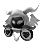 White Dominus With Horns