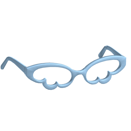 Kawaii Sky Blue Cloud Glasses ☁️