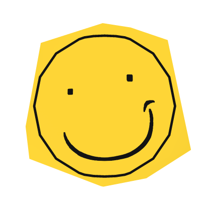Stylized Painted Noob Head [ Smile ] Roblox item