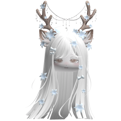 Ethereal Christmas Fairy Fawn Hair w/ Antlers