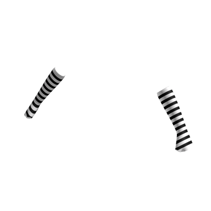 Emo Black Striped Arm Warmers