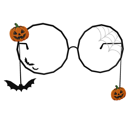 Halloween low black glasses 