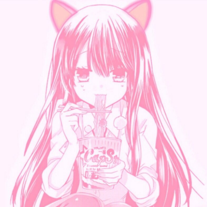 Pink Anime Aesthetic Roblox decal