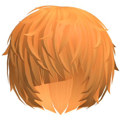 ^,…,^ orange messy vkei anime emo moe hair 