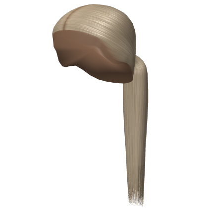Sleek Low Middle Part Ponytail in Blonde Roblox item