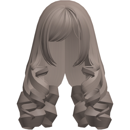 (remake) cute dolly long curls light brown Roblox item