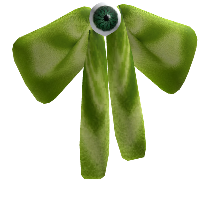 ꒰ eyeball lime green bow ꒱
