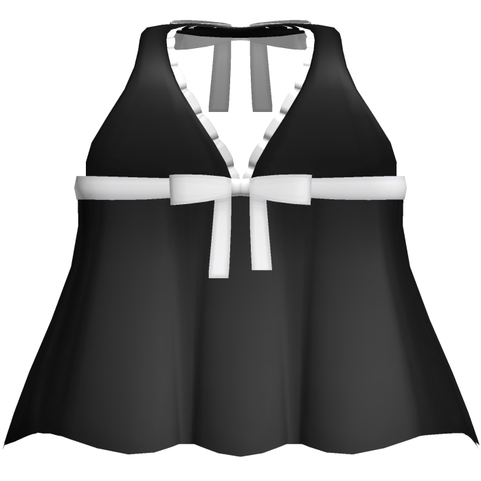♡ sweet halter dress with bow in black