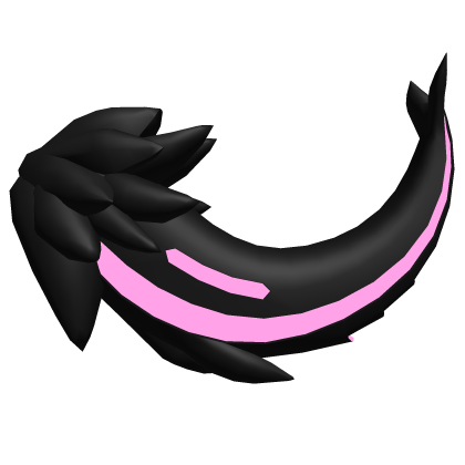 Protogen Tail Pink [ Shiny - Black ]