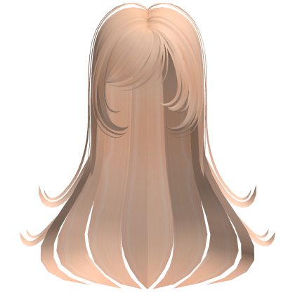 ♡ sleepy long straight hair (blonde) Roblox item