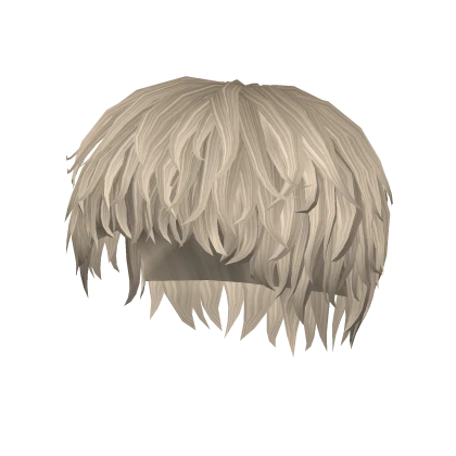 Roblox hair preview for Sandy Blonde Messy Wavy Messy Anime Taper Fringe Punk Mod Cut Hair