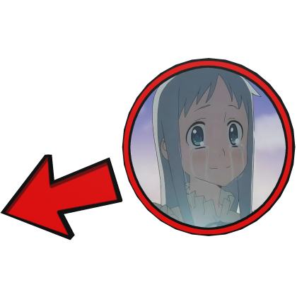 Meiko Honma Pointing Meme Circle Anohana