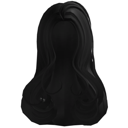 Wavy Long Hair in Black Roblox item