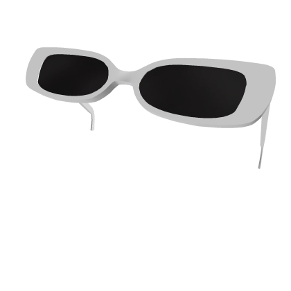 White Raised Sunglasses