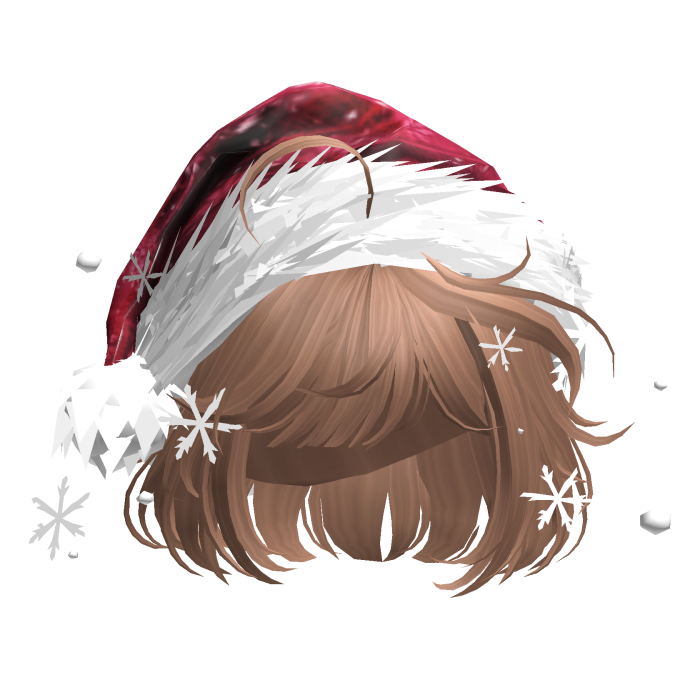 Christmas Cute Hair w/Santa Hat (Strawberry)