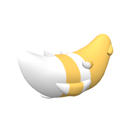 Yellow & White Striped Kemono Tail Roblox item