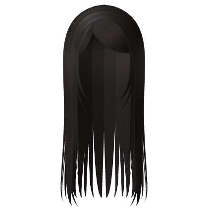 long straight emo y2k hair brown 2 Roblox item