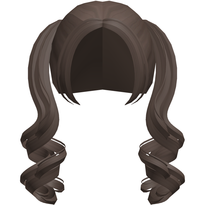 adorable light brown layered swirly pigtails