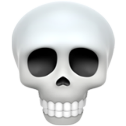 iOS Skull Emoji Roblox decal