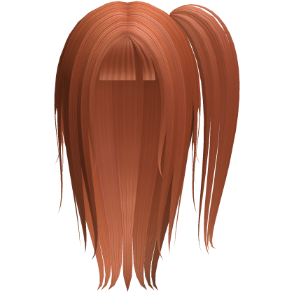 Long Layered Side Ponytail Hair (Ginger) Roblox item