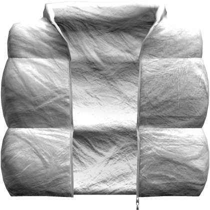 Y2K Puffer Vest White thumbnail