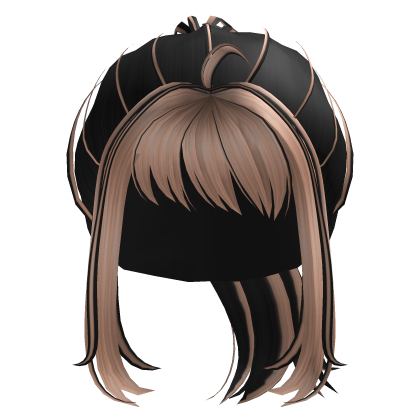 Y2k Cute Ponytail Braids Hair - Blonde x Black Roblox item