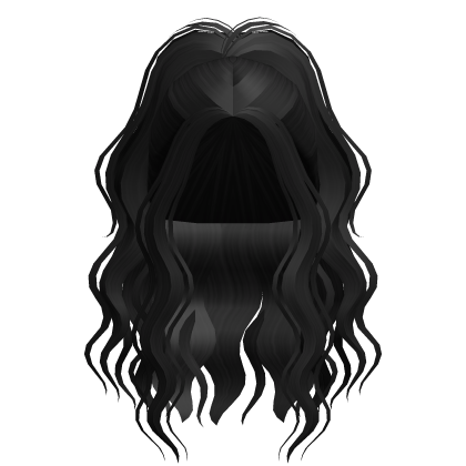 Cute Popular Girl Wavy Ponytail (Black)