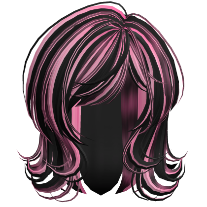 Scene 2000s Darling Wolfcut Pink Scene V2 Roblox item