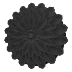 Black Flower Backpack
