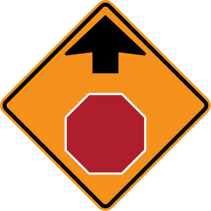 Stop Ahead Sign Roblox decal