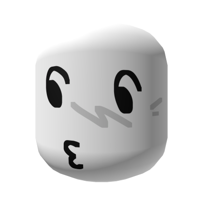 Whistling Chill Goober Awkward Face [White] Roblox item